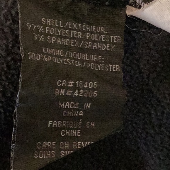 Stormtech Men’s Black Large Fleece Lined Jacket Gently Used with logo “Fleur” - Picture 5 of 7